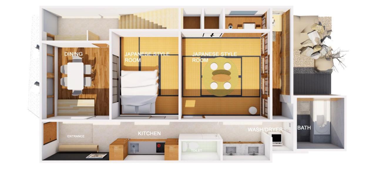 Villa Modern Machiya MIBU Kioto Exterior foto